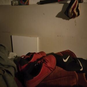 Men's Red Athletic Shoes